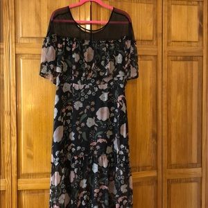 Rella Floral Ruffle Dress